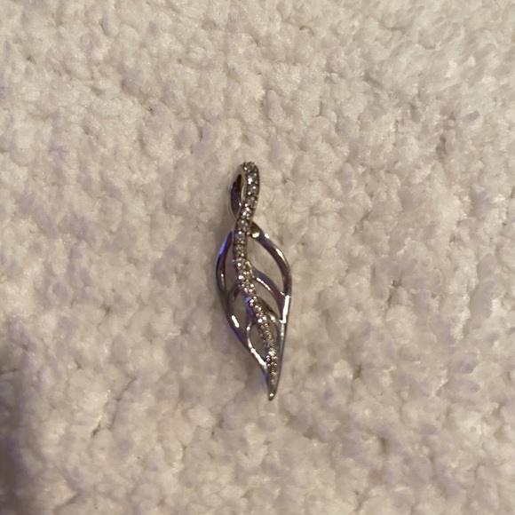 Diamond Leaf Pendant